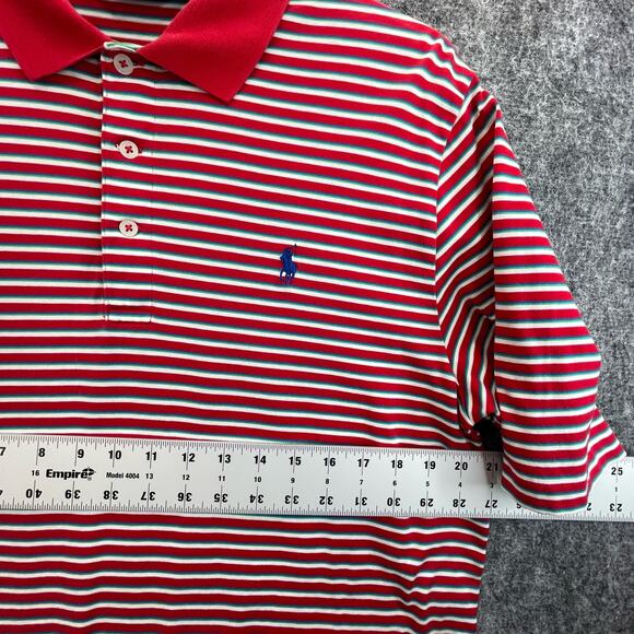 Ralph Lauren Polo Golf Men Size M Red Stripes - Picture 6 of 10